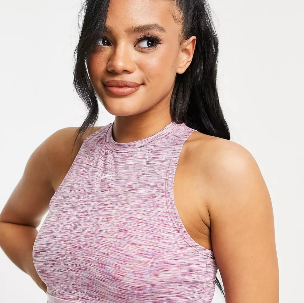 Slim fit, Nike Pro Training Space Dye Tank in Pink